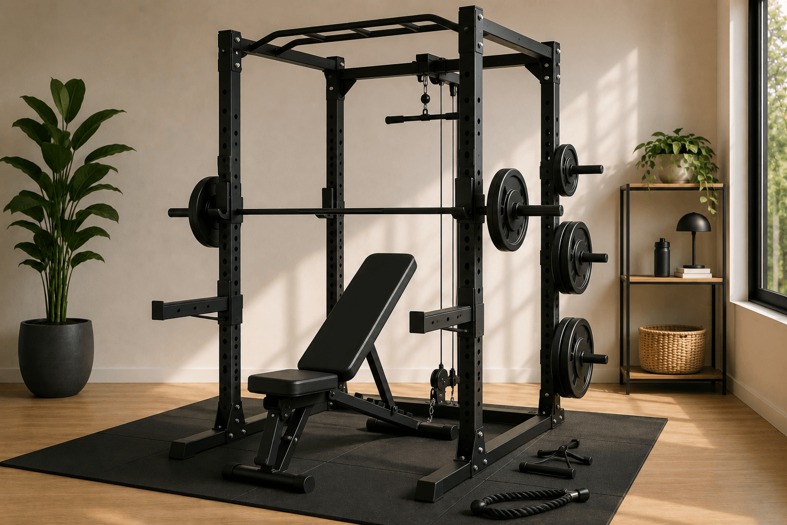 Las mejores jaulas y racks de musculación para entrenar en casa